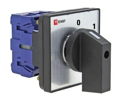 фото Переключатель кулачковый ПК-1-13 3П 25А "0-1" EKF pk-1-13-25