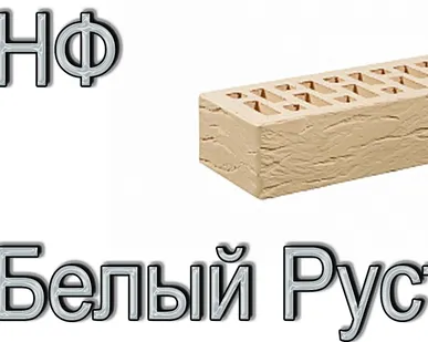 фото Кирпич ОСМиБТ Белый Рустик 1НФ под. 480 шт.