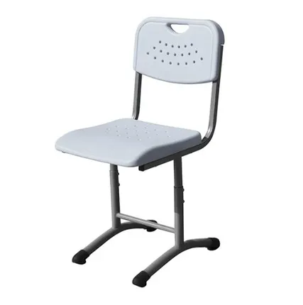 Фото №0 Стул ученический регулируемый с пластиковым сиденьем Альфа на каркасе из круглой трубы для учебных классов школ,учебных заведений