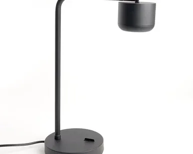 фото Светильник под лампу настольный Feron DE365 ECHO 12W, 230V, GX53, черный, с антибликовой сеточкой