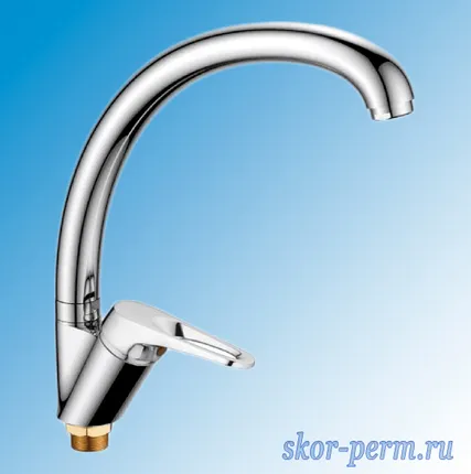 Фото №0 Смеситель VALFEX VF.4113-2 для кухни, 40К, гайка, латунь Proxima Chrome