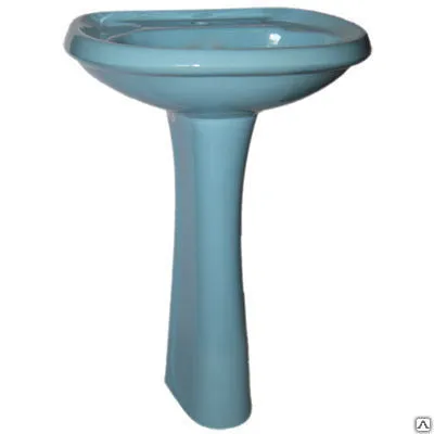 Фото №0 Умывальник "Воротынский" с пьедесталом Воротынский, голубой "Santeri"