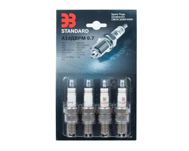 фото Свечи А-14ДВРМ зазор 0,7 дв 4062-10 с 1997 года блистер