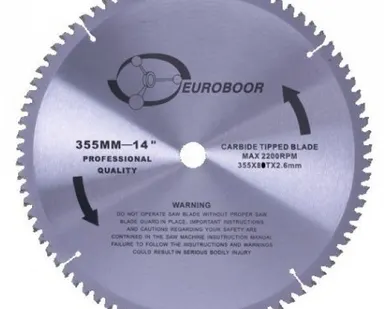 фото Дисковое режущее полотно диам. 355 мм 72 зубьев, для стали, нержавейки и ал