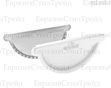 фото Заглушка желоба D125 OSNO | RAL 9003 Сигнальный белый