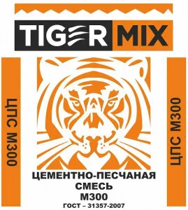 Фото №0 Смесь цементно-песчанная М-300 25кг ТigerMiix