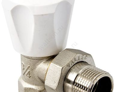 фото Клапан для радиатора VALTEC регулировочный угловой 1/2" компактный