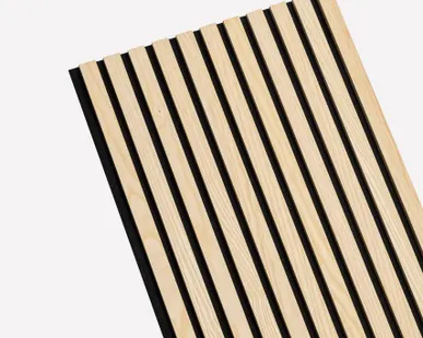 фото Акустическая реечная панель – Ясень, шпон - Черный - 2790 мм - Целая