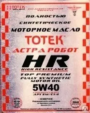Фото №0 Моторное масло «ТОТЕК Астра Робот - HR»