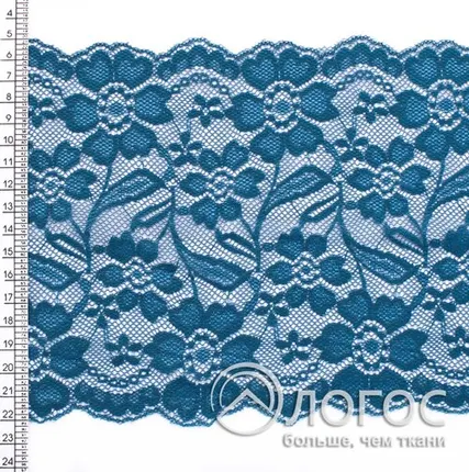 Фото №0 Кружево стрейч TBY.RY08.07 180мм, аквамарин