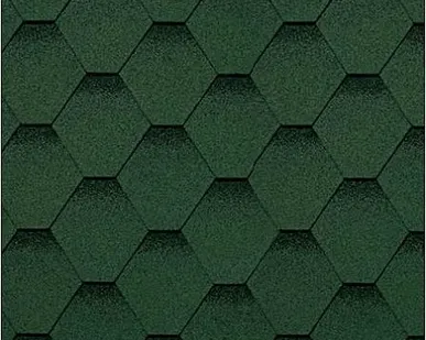 фото Шинглас классик КАДРИЛЬ соната (зеленый), 3 кв.м