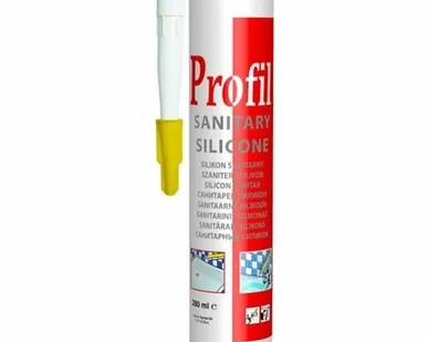 фото Герметик силиконовый санитарный белый СОУДАЛ PROFIL 270мл