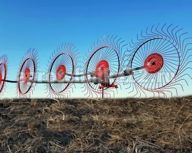 фото Грабли сено-ворошилки усиленные ГВК-6М (захват 3.5 м)