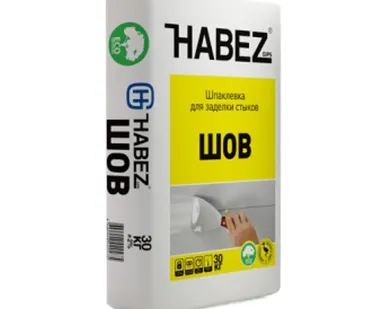 фото Шпаклевка "Хабез" Шов гипсовая для заделки стыков 30 кг.