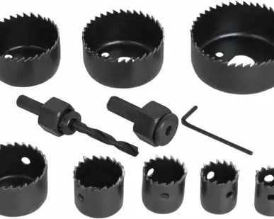 фото Набор HCS коронок (8 шт; 19,22,25,29,38,44,51,64 мм + 2 адаптера) ПРАКТИКА 773-262