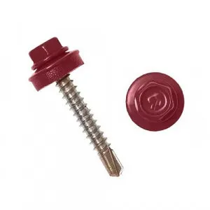 фото Саморез кровельный 4,8х70, (красный) RAL 3011 КРс ZP (Д)