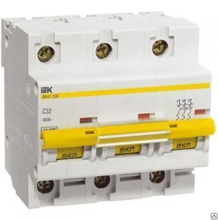 Фото №0 Авт.выкл. ВА 47-100 3Р 32А 10 кА х-ка С ИЭК
