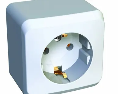 фото Розетка 1-м ОП Этюд 16А с/з з/ш белый