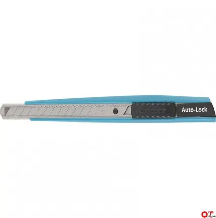 Фото №0 Нож 145мм, корпус АВС-пластик, сегм. лезвие 9мм, метал направляющ. (78895) (GROSS)