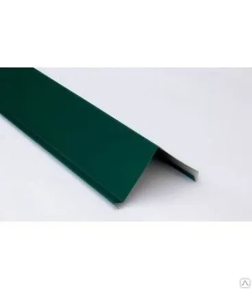 Фото №0 Планка примыкания для металлочерепицы 2 м зеленая RAL 6005