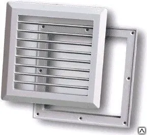 фото Решетка разъемная с москитной сеткой 175х175 К001