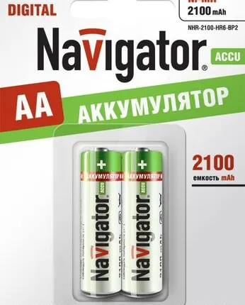 Фото №0 Аккумулятор 94 463 NHR-2100-HR6-BP2 (блист.2шт) Navigator 94463