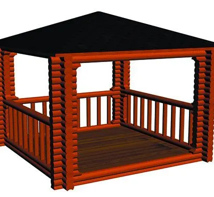 Фото №0 Беседка для дачи Уют (2000х2000х2700 мм.)