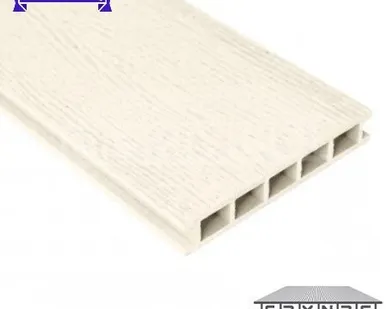 фото Террасная доска из ДПК Faynag "Stelo" цвет: Слоновая Кость, 152x24 мм (цена м2)