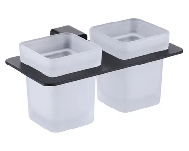 фото R301.08.06 ЧЁРНЫЙ Держатель + 2 Стакана RAGLO