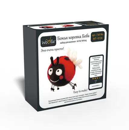 Фото №0 "Woolla" WT-0138 "Божья коровка Боба" набор для валяния .