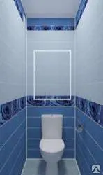 Фото №0 Панель ПВХ "Капли росы" синие