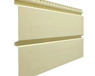 фото Сайдинг Docke Брус D6S Банан Деке Premium виниловый