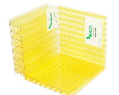 фото Поликарбонат 2100х12000х6мм (желтый) Новаттро 1,2кг/м2