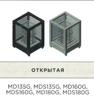 Фото №1 Электрокаменка Harvia Modulo MD 180 G Black (сетка с четырех сторон, без пульта)