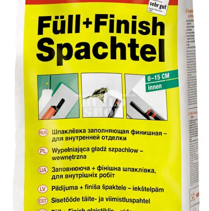 Фото №0 Шпаклевка заполняющая для внутренних работ ПУФАС №1 Fullspachtel innen, 20кг