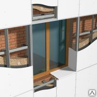 фото Фасадная стальная кассета со скрытым креплением 1,0 см
