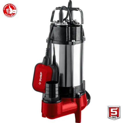 Фото №6 Насос фекальный погружной с ножом Зубр НПФ-450-Р