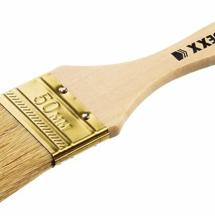 Фото №0 Кисть флейц DEXX 50 мм, 2″, натуральная щетина, деревянная ручка, флейцевая, все виды ЛКМ
