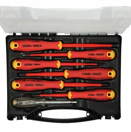 Фото №0 Набор отверток диэлектрических Ergonic E-Slim в кейсе (уп.7шт) Felo 41380736