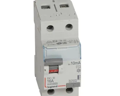 фото Выключатель дифференциального тока (УЗО) 2п 16А 10мА тип AC DX3 Leg 411500