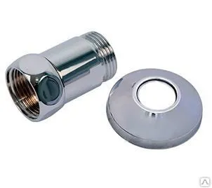 Фото №0 Соединитель полотенцесушителя с накидной гайкой и нр.резьбой 1" х 1".