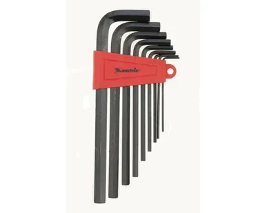 фото Набор ключей имбусовых HEX, 2,0–12 мм, CrV, 9 шт.удлиненные MATRIX