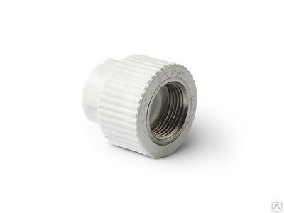 Фото №0 Муфта комб. ВР 32х 3/4" ПП, белый, Lammin