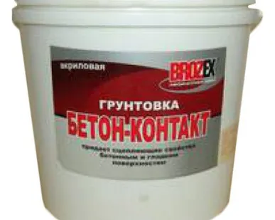 фото Грунт Бетон-контакт Brozex 2кг для внутренних работ