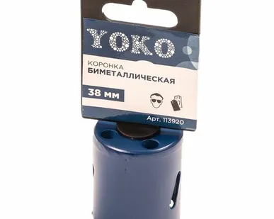 фото Коронка биметаллическая ф38мм YOKO 113920