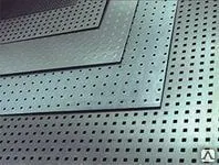фото Лист Перфорированный0,8-1000х2000х0,55мм оцинк круглОтверст0,8мм,растМежду