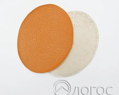 фото Заплатки термо кожа иск., рыжий