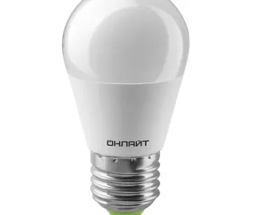 фото Лампа светодиодная 61 970 OLL-G45-10-230-6.5K-E27 10Вт ОНЛАЙТ 61970