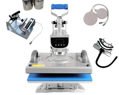 фото Термопресс плоский Volk MULTI4 38 x 38 см, горизонтальный, 4 сменные насадки