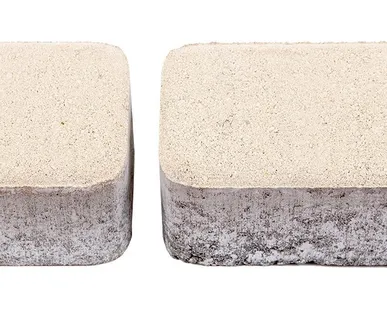 фото Тротуарная плитка Берит Комплект Классико Белая 172х115х80, 115х115х80 на белом цементе